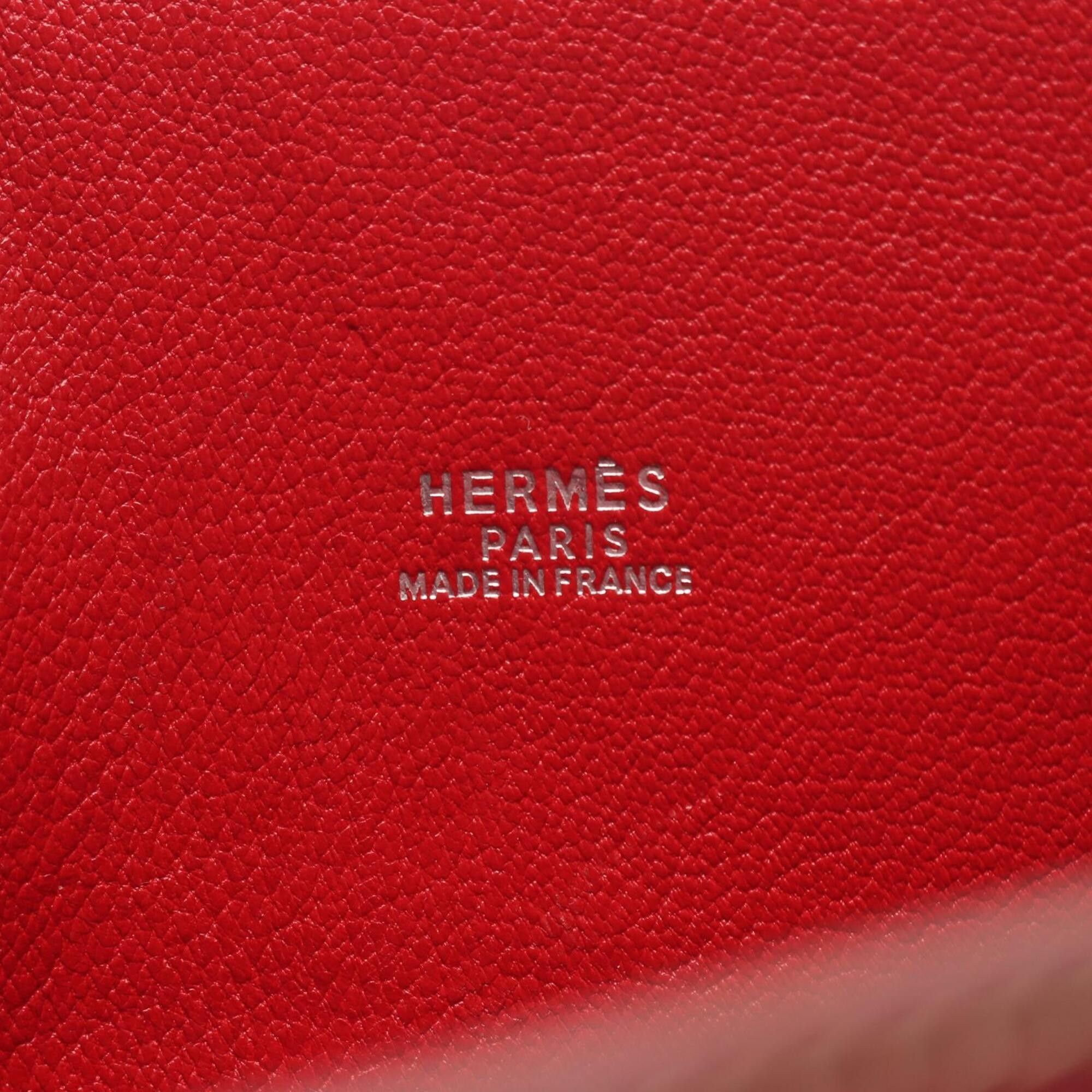 Hermes Hermes Kelly Sport MM Rouge Moyen Shoulder Bag/Handbag, Courchevel Leather, Women's, Red Size ONE SIZE - 4 Thumbnail