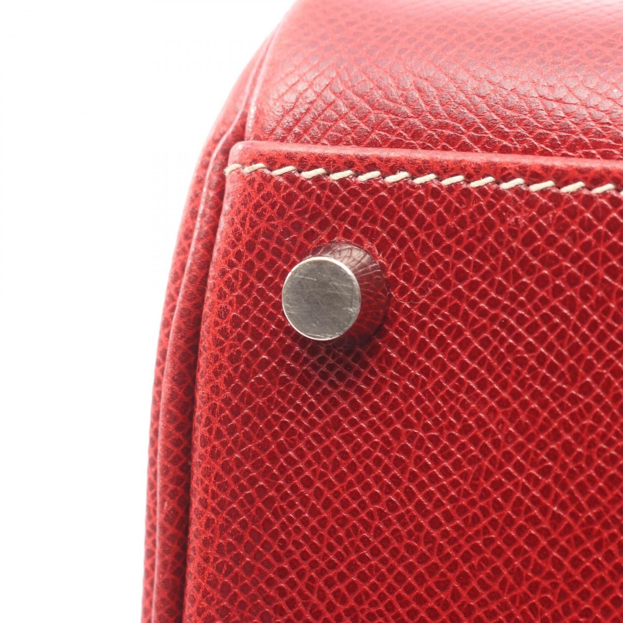 Hermes Hermes Kelly Sport MM Rouge Moyen Shoulder Bag/Handbag, Courchevel Leather, Women's, Red Size ONE SIZE - 9 Thumbnail