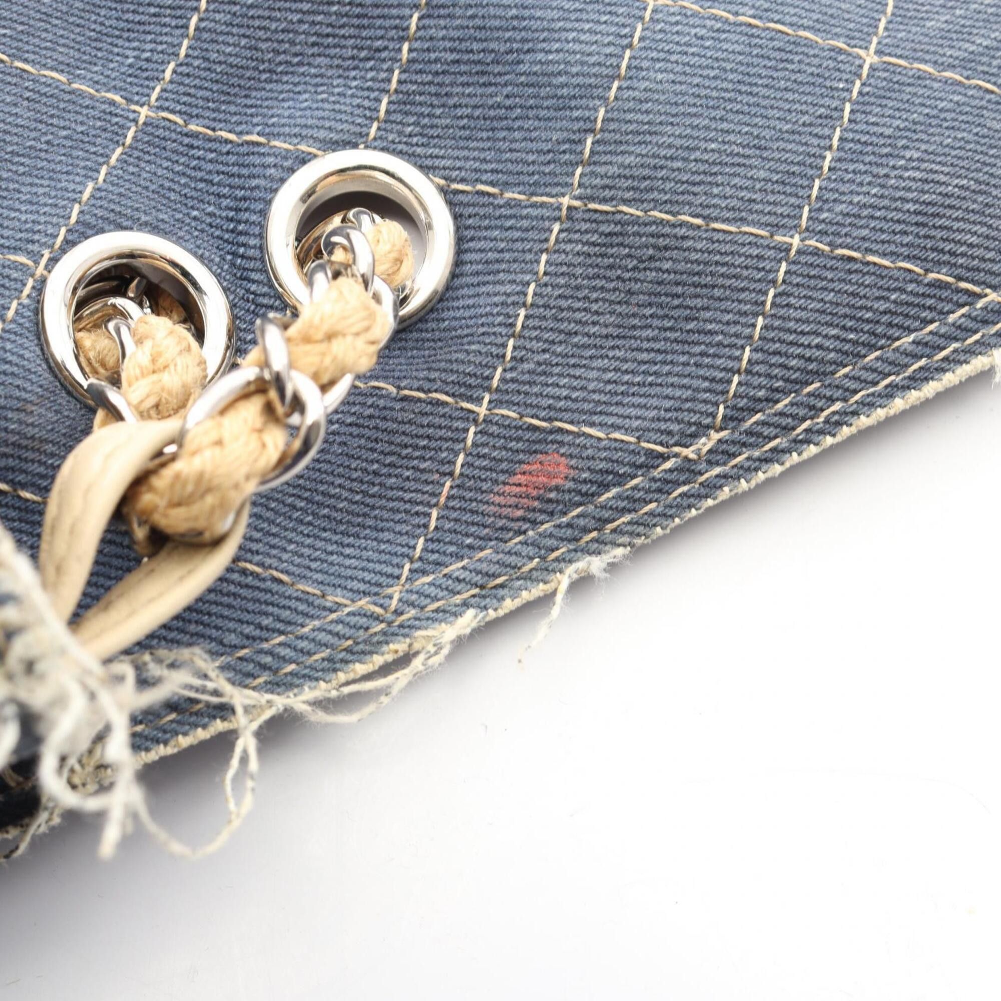 Chanel Chanel Matelassé Shoulder Bag/Handbag, Denim, Women's, Navy Size ONE SIZE - 6 Thumbnail