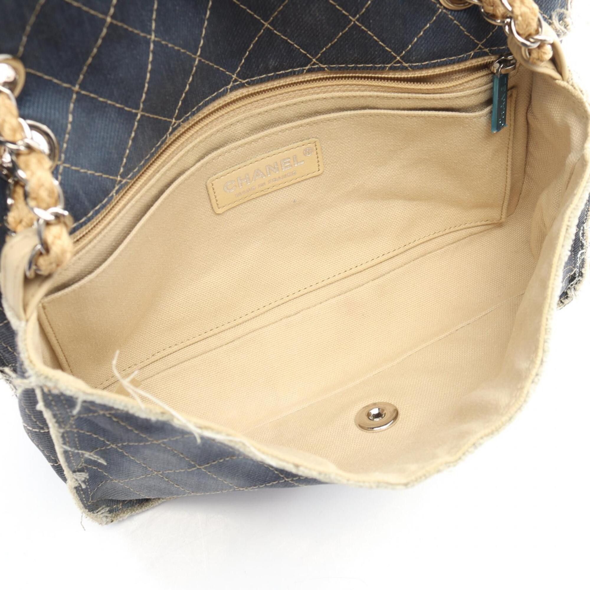 Chanel Chanel Matelassé Shoulder Bag/Handbag, Denim, Women's, Navy Size ONE SIZE - 3 Thumbnail