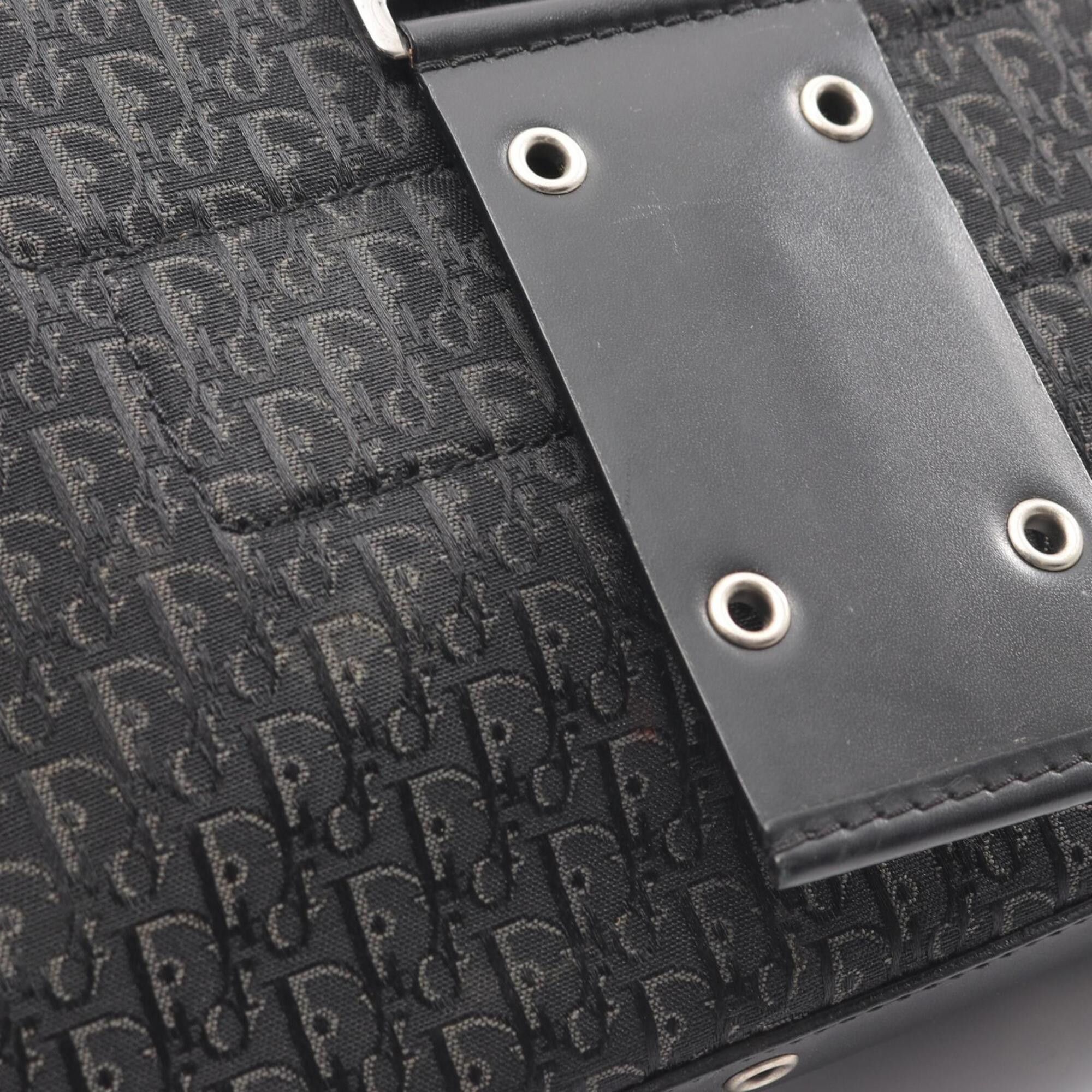 Dior Christian Dior Dior Street Chic Trotter Shoulder Bag Handbag Canvas Leather Women's Black Size ONE SIZE - 8 Thumbnail