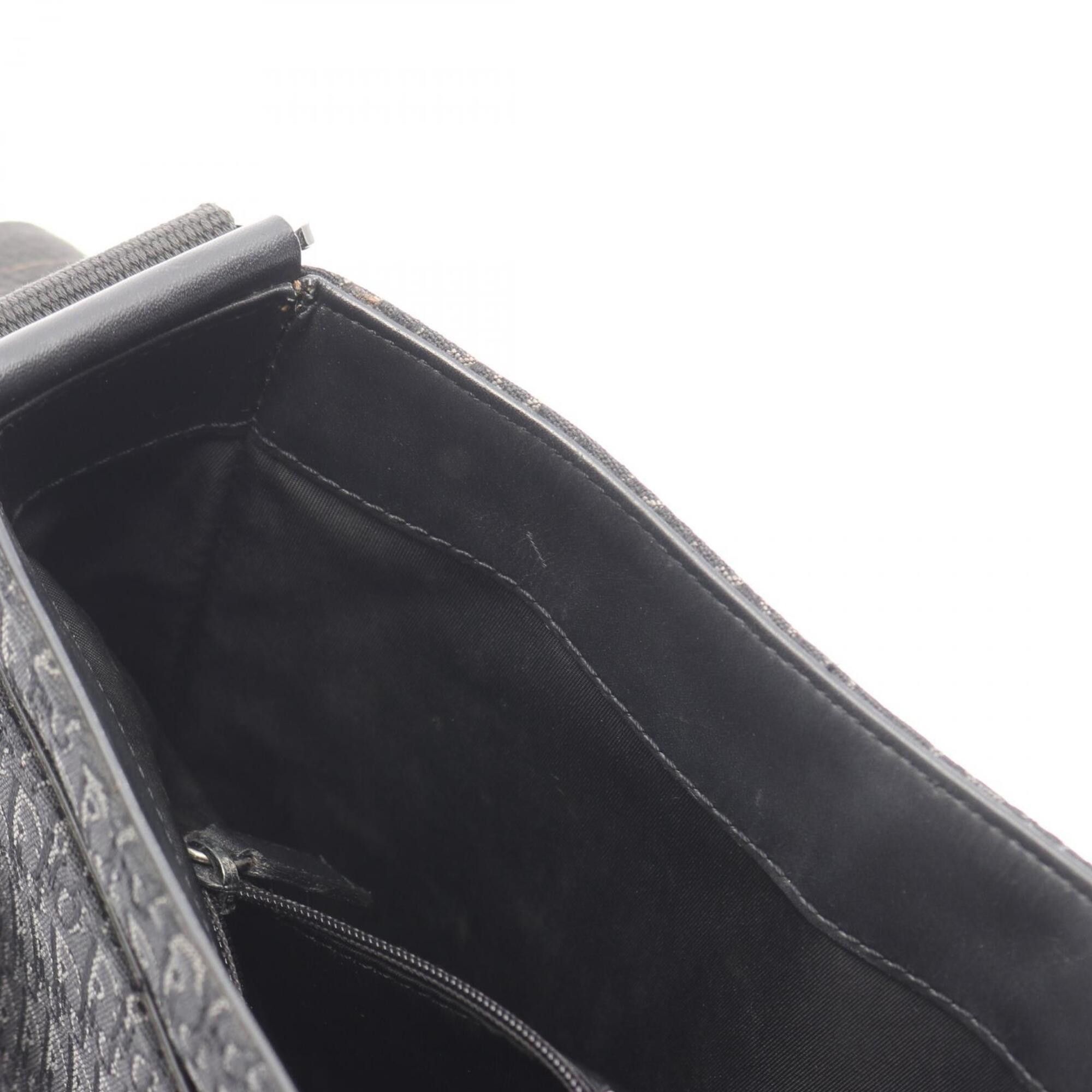 Dior Christian Dior Dior Street Chic Trotter Shoulder Bag Handbag Canvas Leather Women's Black Size ONE SIZE - 9 Thumbnail