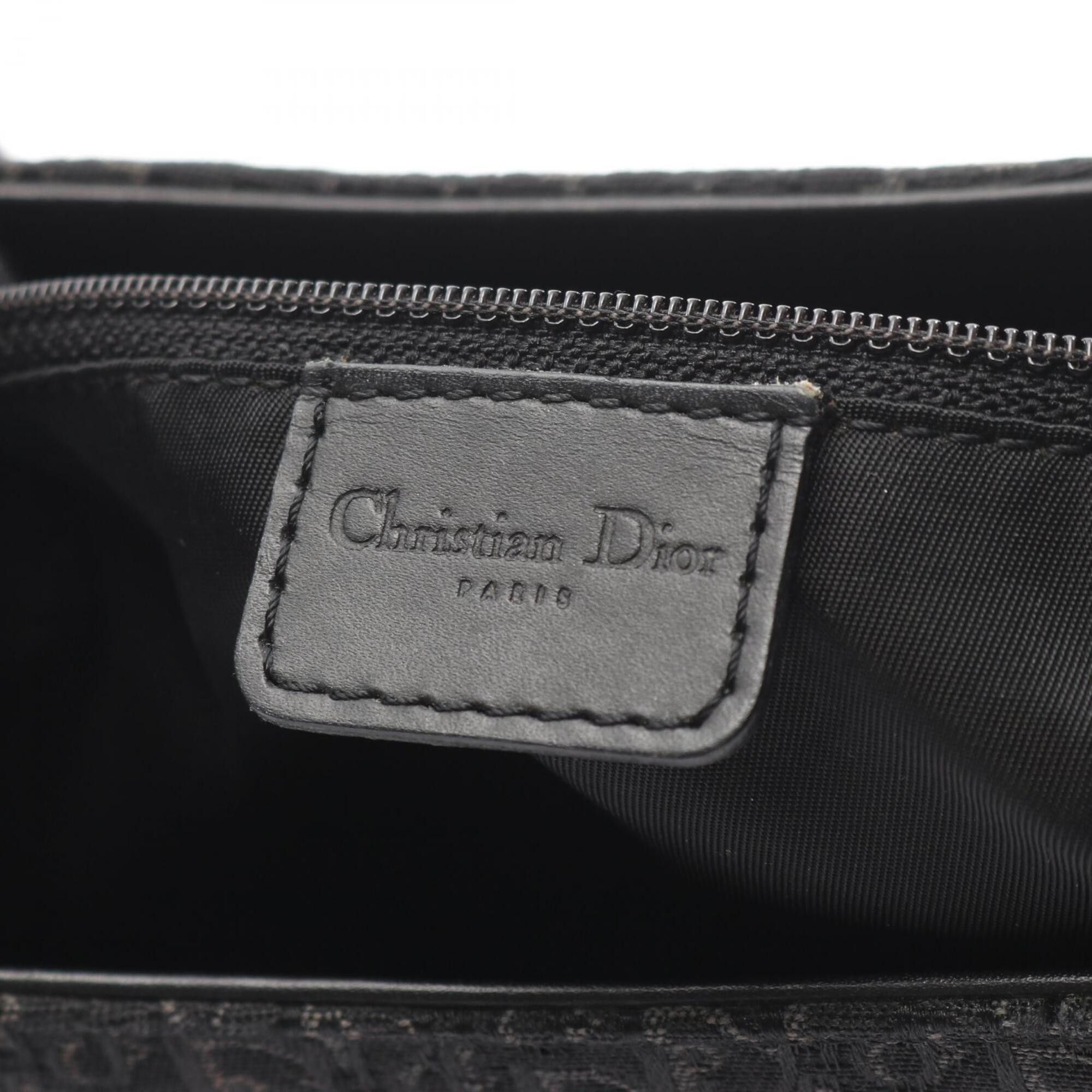 Dior Christian Dior Dior Street Chic Trotter Shoulder Bag Handbag Canvas Leather Women's Black Size ONE SIZE - 4 Thumbnail