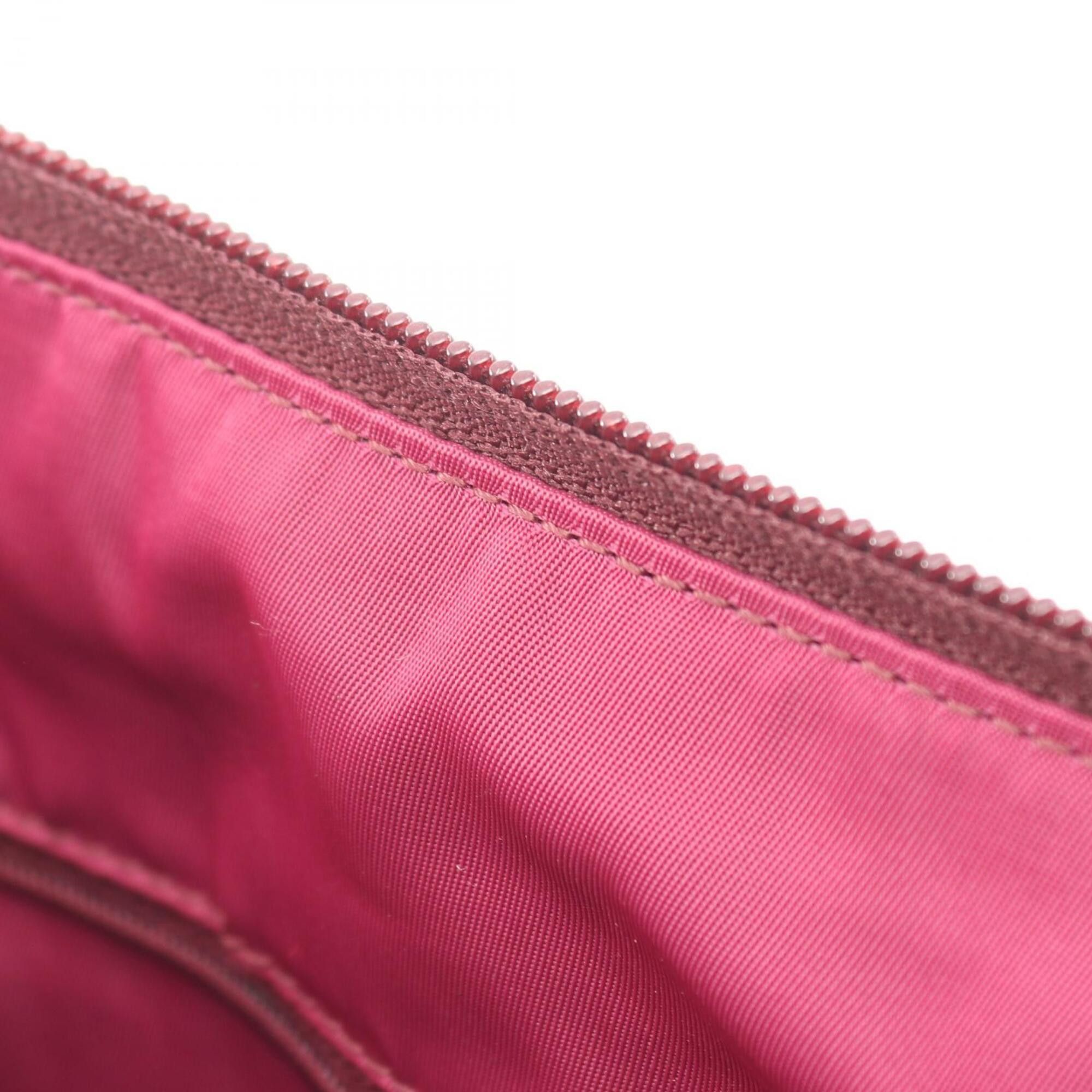 Dior Christian Dior Dior Trotter Shoulder Bag/Handbag, Canvas and Leather, Women's, Bordeaux Size ONE SIZE - 9 Thumbnail
