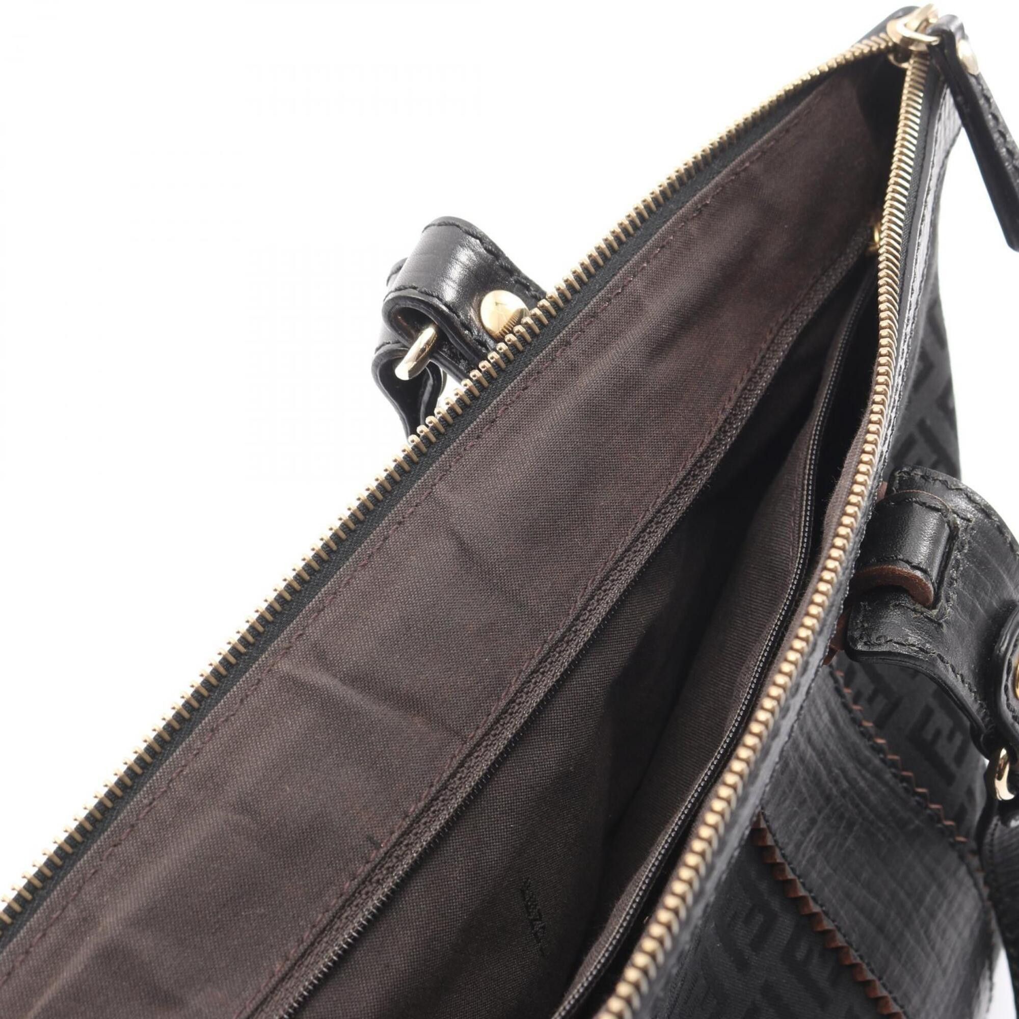 Fendi Fendi Zucchino Tote Bag Handbag Canvas Leather Women's Black Size ONE SIZE - 8 Thumbnail