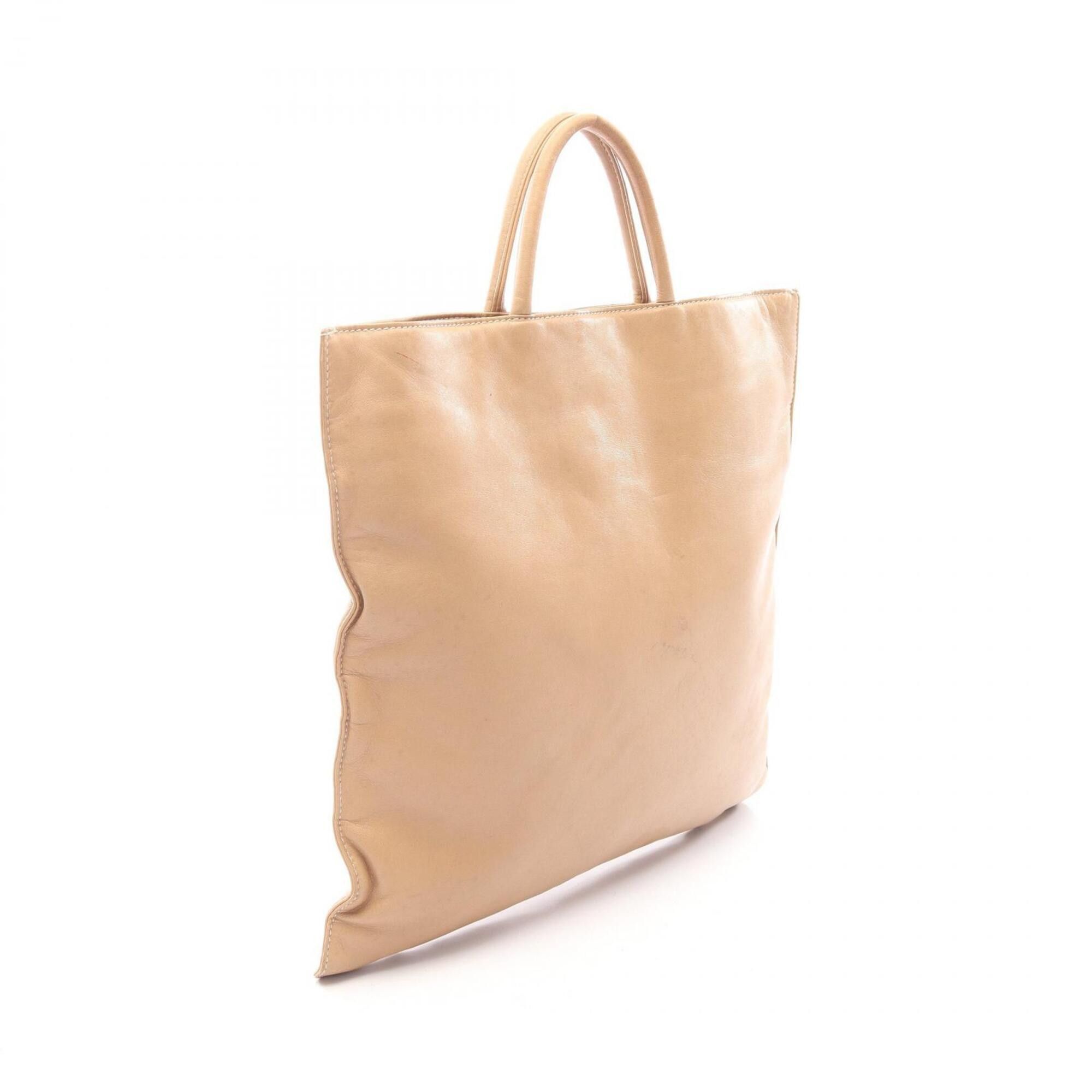 Loewe Loewe Anagram Tote Bag Handbag Leather Women's Beige Size ONE SIZE - 2 Thumbnail