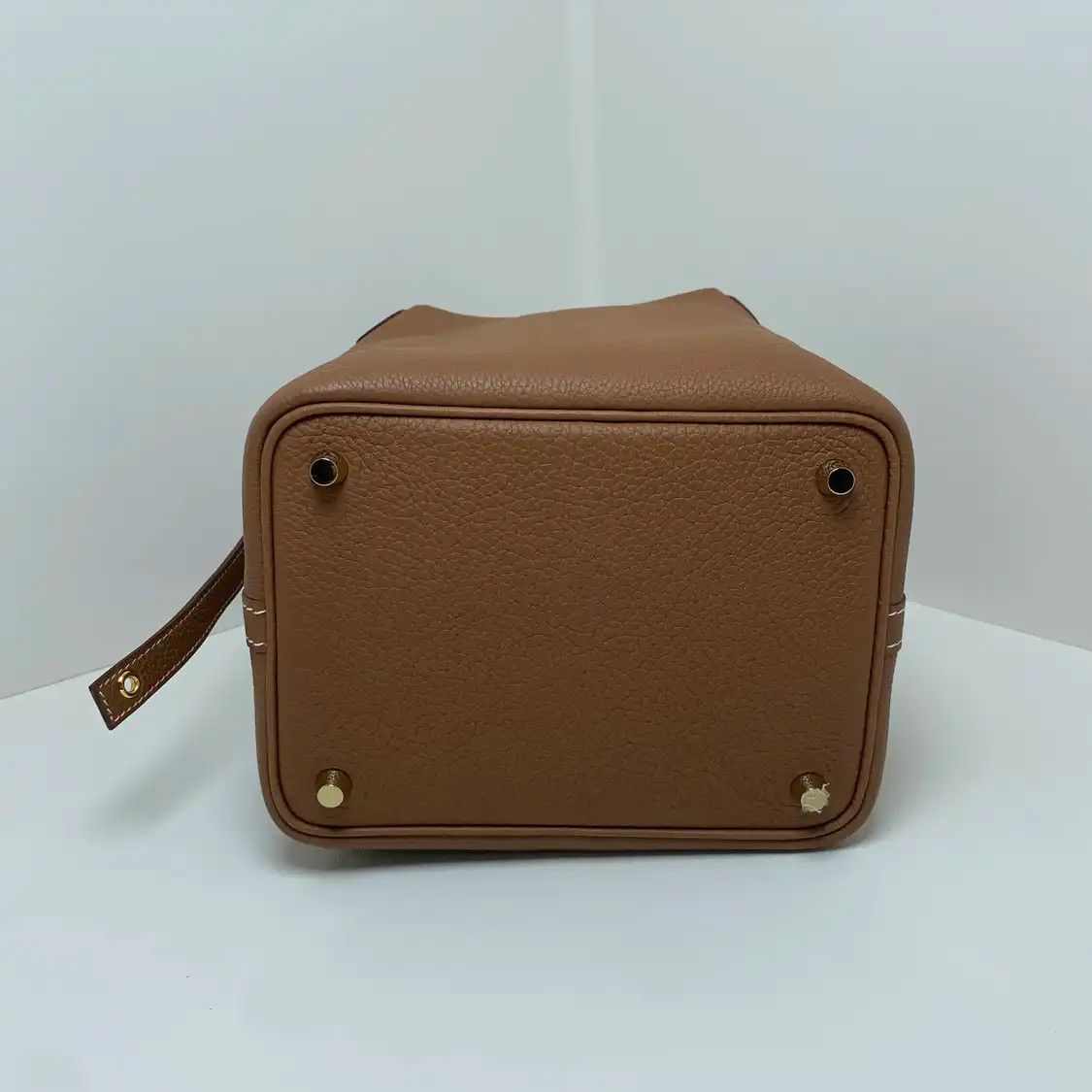 Hermes Hermes Picotin Lock 18 Gold Brown Clemence cowhide leather picotin handbag gold Size ONE SIZE - 6 Thumbnail