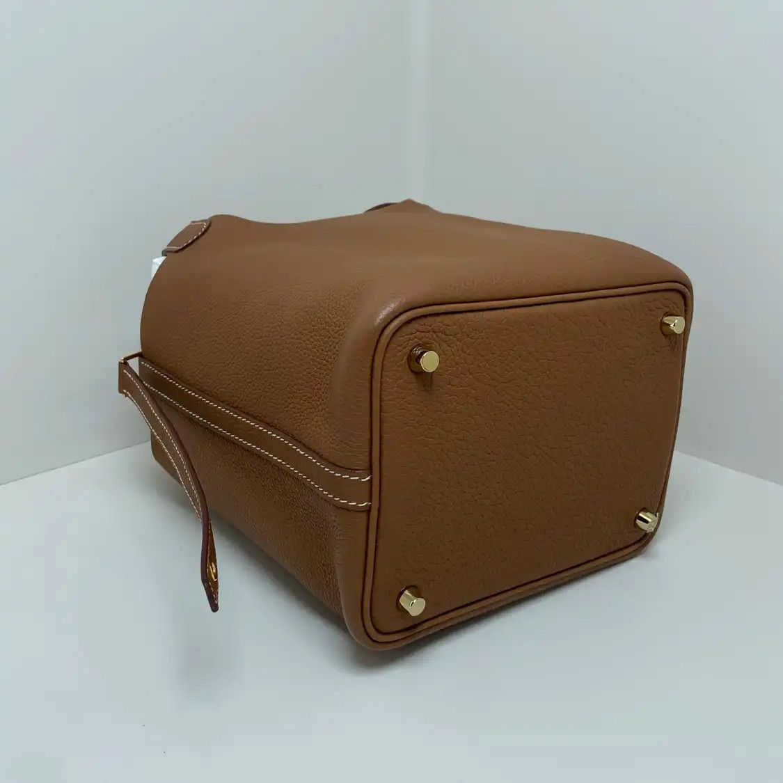 Hermes Hermes Picotin Lock 18 Gold Brown Clemence cowhide leather picotin handbag gold Size ONE SIZE - 7 Thumbnail