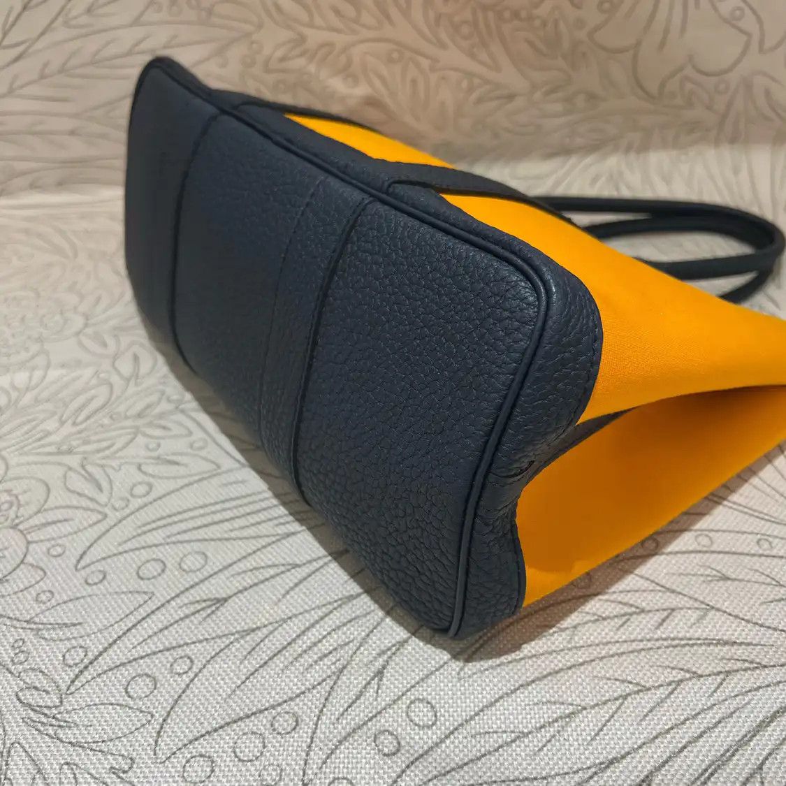 Hermes Hermes Garden Party 30 Jaune Soleil canvas Garden Party handbag silver hardware Size ONE SIZE - 5 Thumbnail