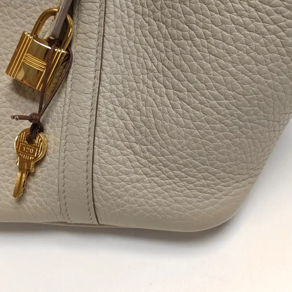 Hermes Hermes Picotin Lock 18 milkshake white Clemence cowhide leather picotin handbag Size ONE SIZE - 9 Thumbnail