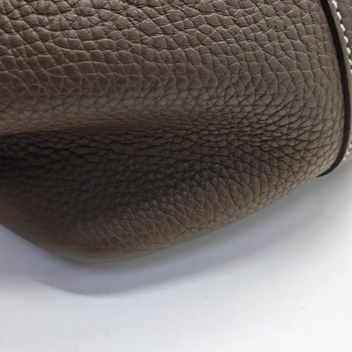Hermes Hermes Picotin Lock Etoupe Clemence cowhide leather handbag silver hardware Y Size ONE SIZE - 10 Thumbnail
