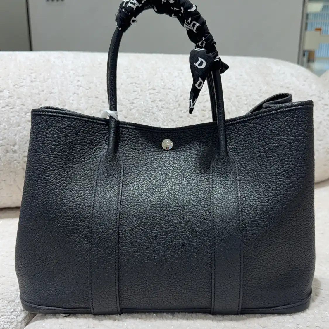 Hermes Hermes Garden Party 30 dark brown Negondacowhide leather Garden Party handbag si Size ONE SIZE - 4 Thumbnail