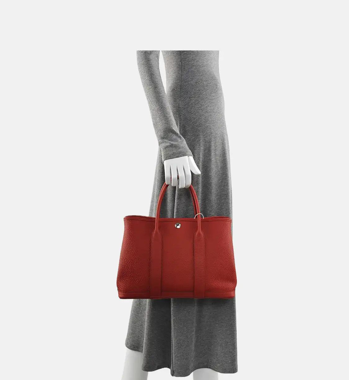 Hermes Hermes Garden Party 30 coral red Negondacowhide leather Garden Party handbag sil Size ONE SIZE - 2 Thumbnail