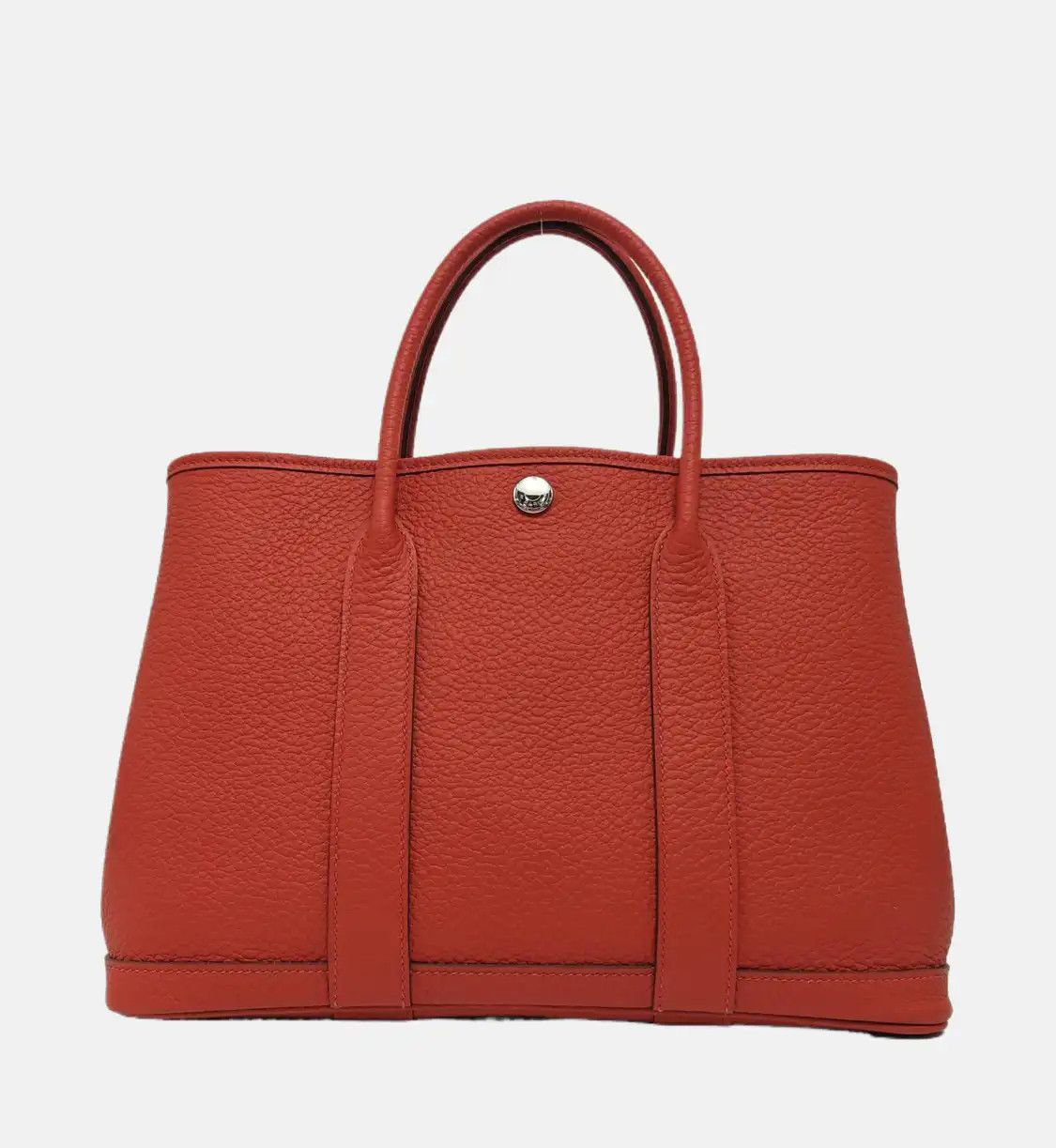 Hermes Hermes Garden Party 30 coral red Negondacowhide leather Garden Party handbag sil Size ONE SIZE - 5 Thumbnail