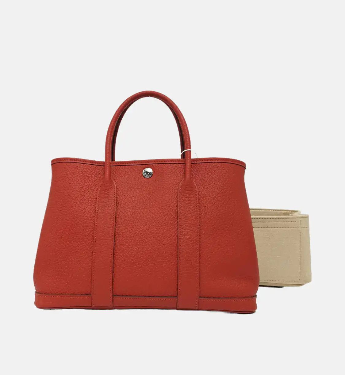 Hermes Hermes Garden Party 30 coral red Negondacowhide leather Garden Party handbag sil Size ONE SIZE - 8 Thumbnail