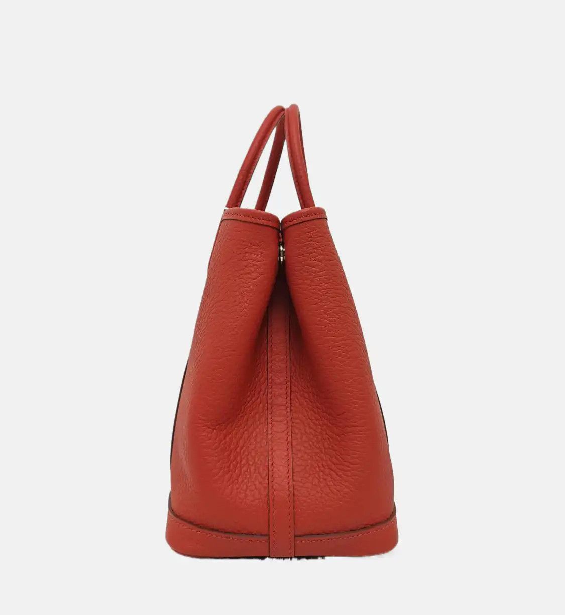 Hermes Hermes Garden Party 30 coral red Negondacowhide leather Garden Party handbag sil Size ONE SIZE - 3 Thumbnail
