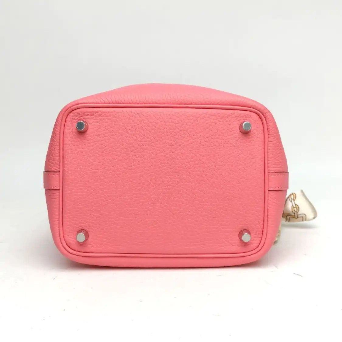 Hermes Hermes Picotin Lock 18 Rose Lipstick Clemence cowhide leather picotin handbag si Size ONE SIZE - 5 Thumbnail