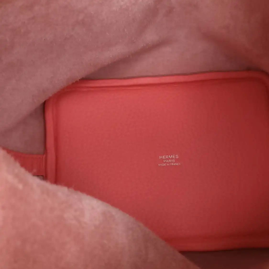 Hermes Hermes Picotin Lock 18 Rose Lipstick Clemence cowhide leather picotin handbag si Size ONE SIZE - 4 Thumbnail