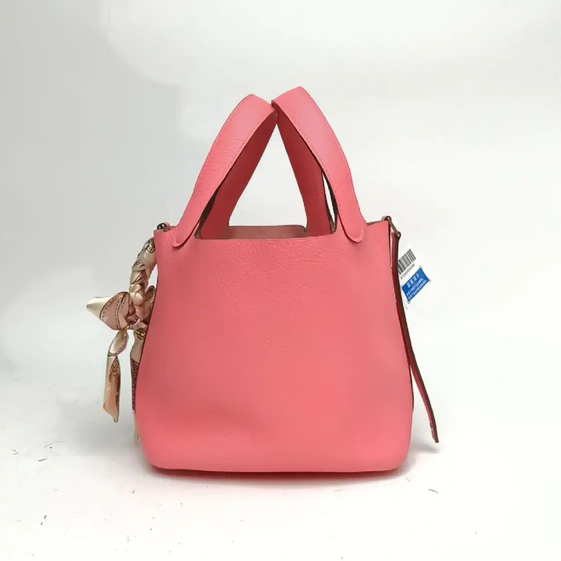Hermes Hermes Picotin Lock 18 Rose Lipstick Clemence cowhide leather picotin handbag si Size ONE SIZE - 6 Thumbnail