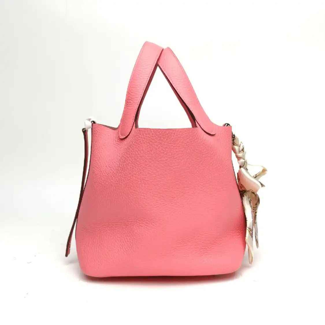 Hermes Hermes Picotin Lock 18 Rose Lipstick Clemence cowhide leather picotin handbag si Size ONE SIZE - 7 Thumbnail
