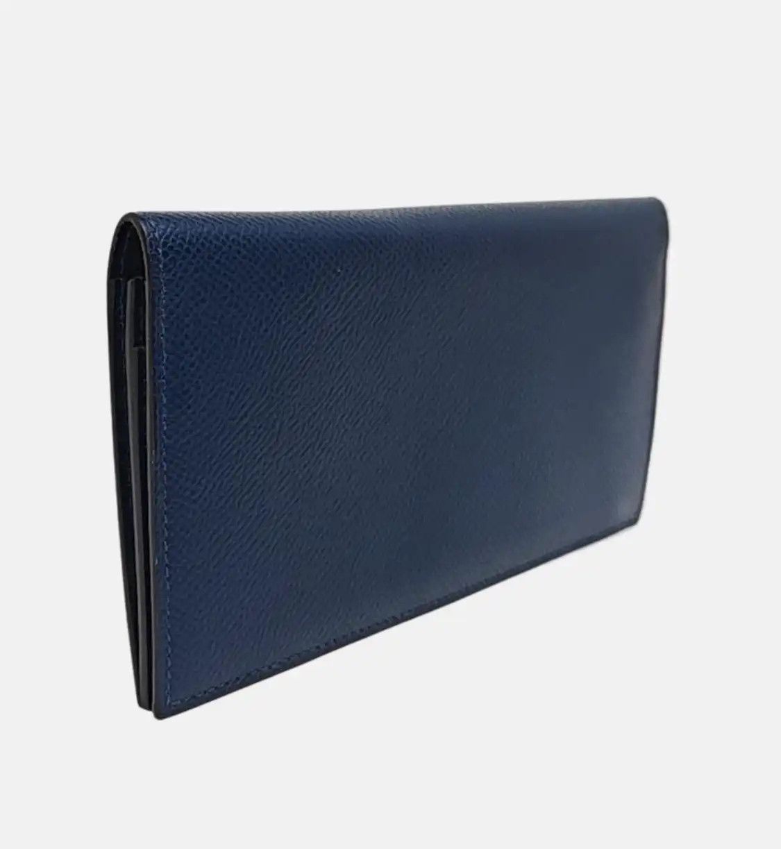 Hermes Hermes Citizen Twill Bleu Agate Epsom cowhide leather wallet silver hardware D Size ONE SIZE - 4 Thumbnail