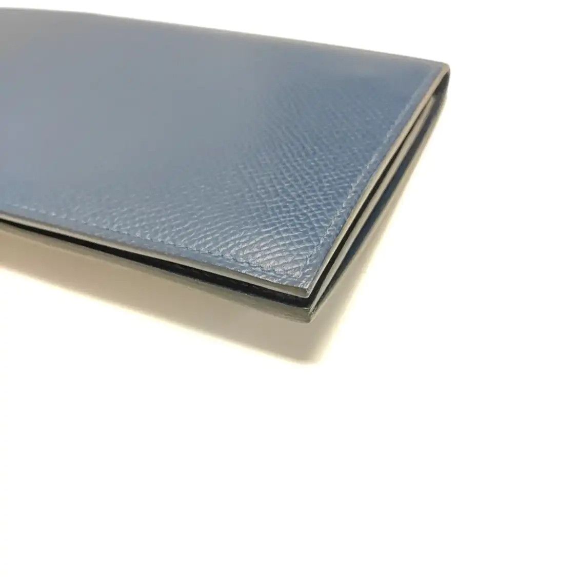 Hermes Hermes Citizen Twill Bleu Agate Epsom cowhide leather wallet silver hardware D Size ONE SIZE - 9 Thumbnail