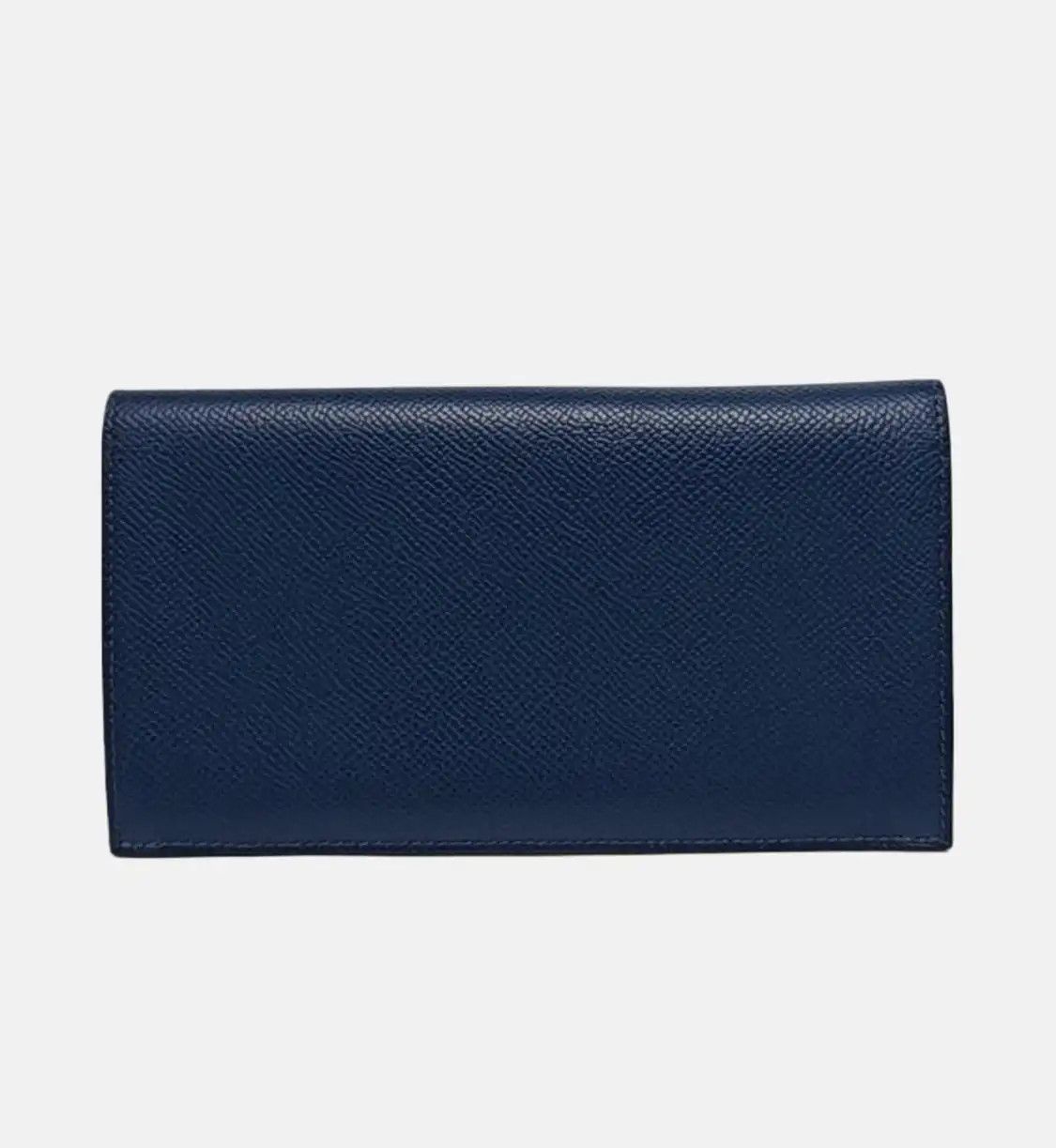 Hermes Hermes Citizen Twill Bleu Agate Epsom cowhide leather wallet silver hardware D Size ONE SIZE - 5 Thumbnail