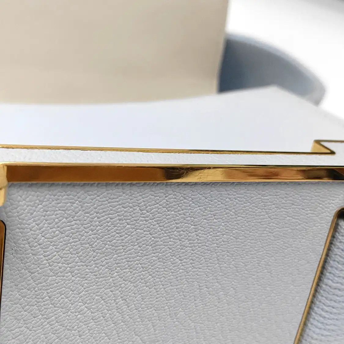 Hermes Hermes Geta breeze blue Chèvre Mysore goatskin shoulder bag handbag gold hardwar Size ONE SIZE - 13 Thumbnail