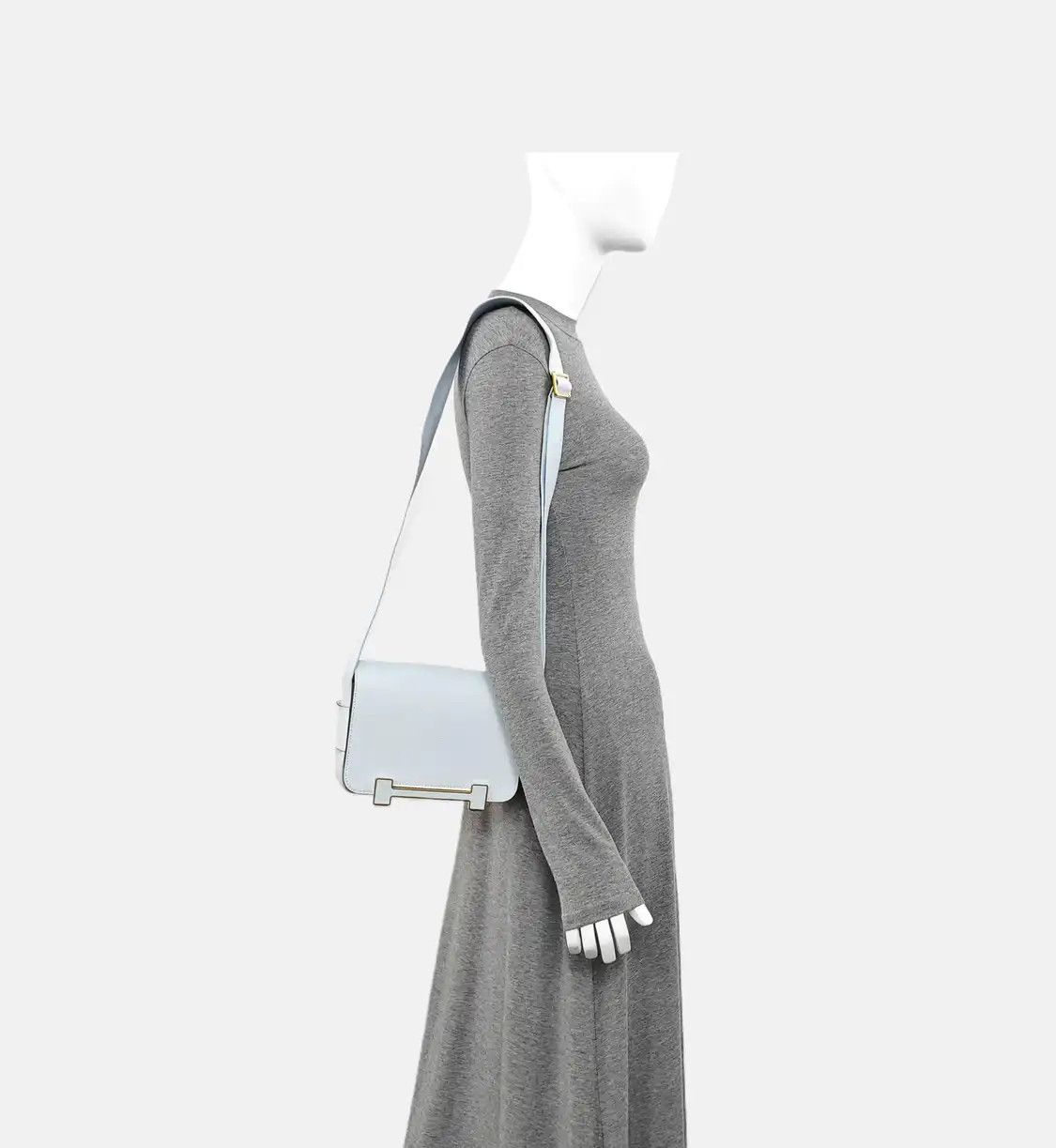 Hermes Hermes Geta breeze blue Chèvre Mysore goatskin shoulder bag handbag gold hardwar Size ONE SIZE - 2 Thumbnail