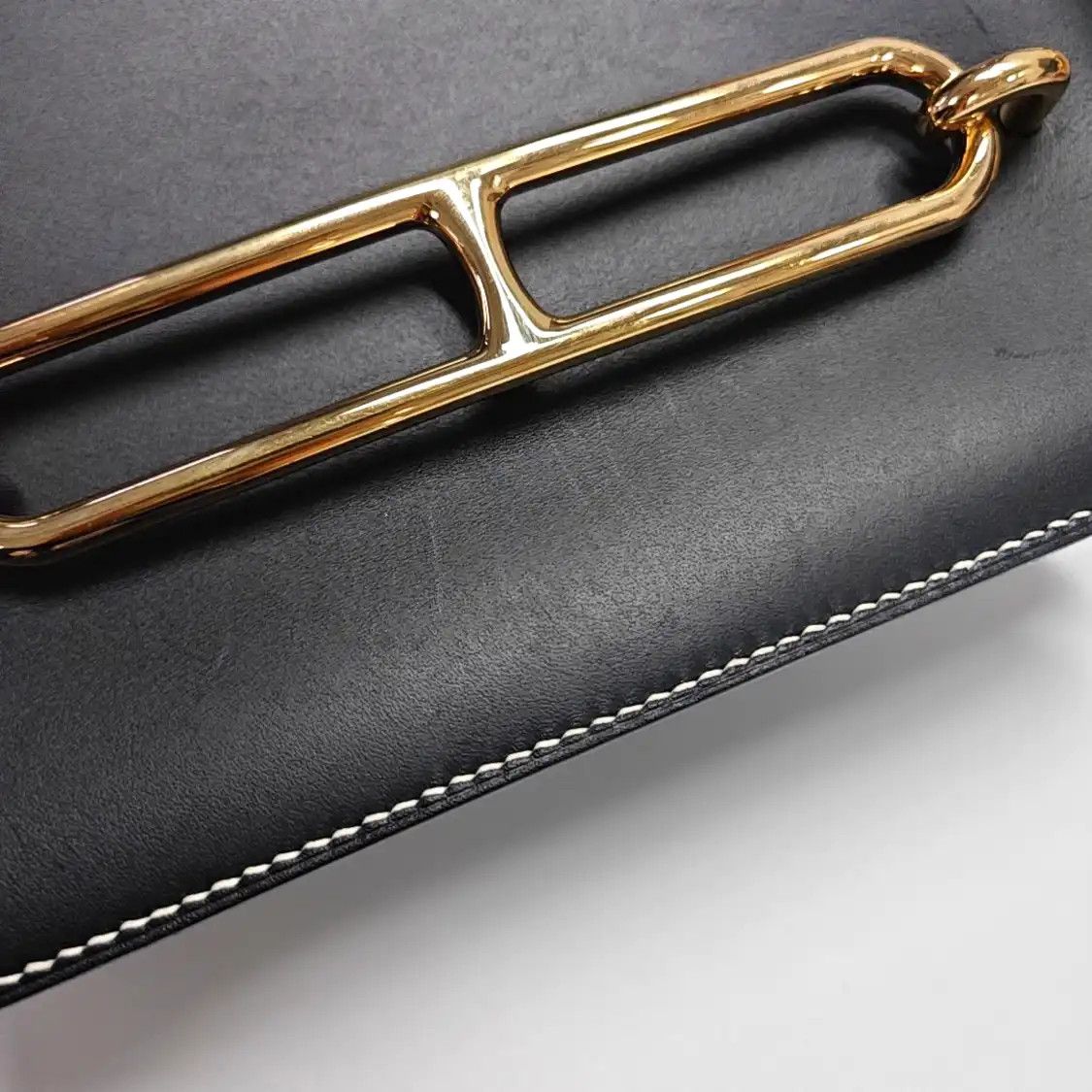 Hermes Hermes Roulis Small black Evergrain cowhide leather Roulis shoulder bag crossbod Size ONE SIZE - 9 Thumbnail