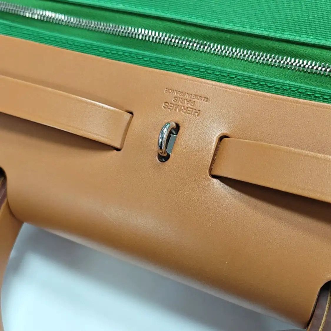 Hermes Hermes Herbag 31 Vert Cactus canvas shoulder bag handbag silver hardware X sub-p Size ONE SIZE - 14 Thumbnail