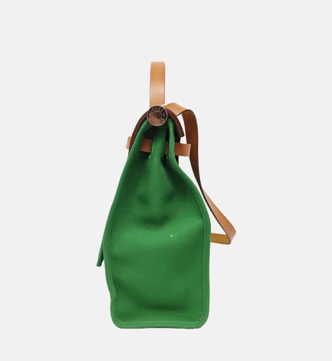 Hermes Hermes Herbag 31 Vert Cactus canvas shoulder bag handbag silver hardware X sub-p Size ONE SIZE - 4 Thumbnail