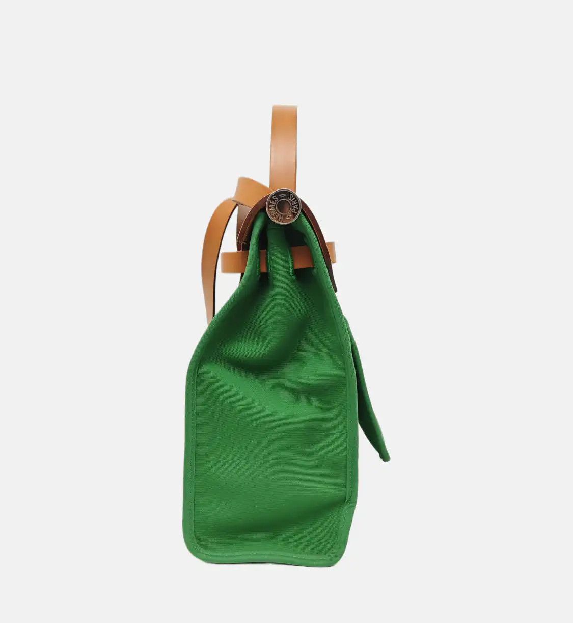 Hermes Hermes Herbag 31 Vert Cactus canvas shoulder bag handbag silver hardware X sub-p Size ONE SIZE - 3 Thumbnail