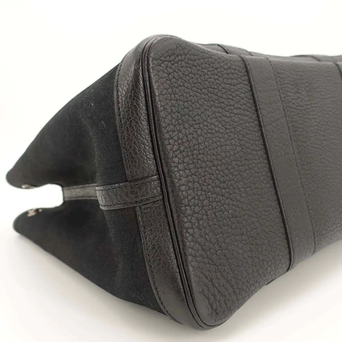 Hermes Hermes Garden Party 36 black canvas Garden Party handbag silver hardware Size ONE SIZE - 8 Thumbnail