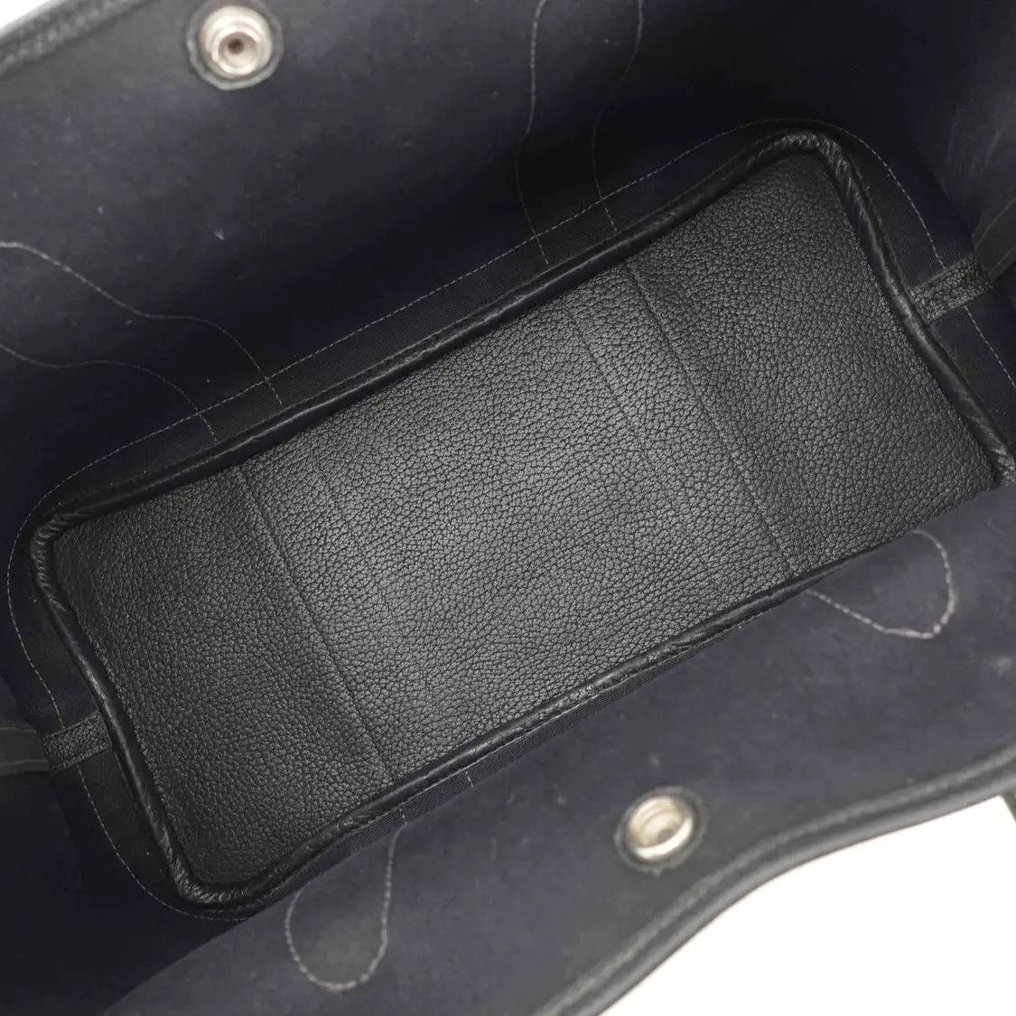 Hermes Hermes Garden Party 36 black canvas Garden Party handbag silver hardware Size ONE SIZE - 7 Thumbnail