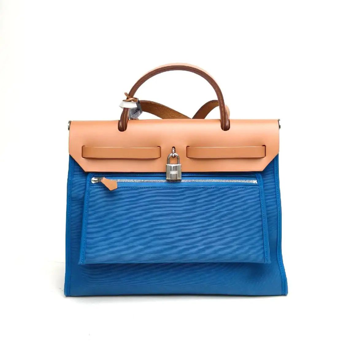 Hermes Hermes Herbag 31 Bulgaria blue canvas shoulder bag silver hardware X sub-pocket Size ONE SIZE - 6 Thumbnail