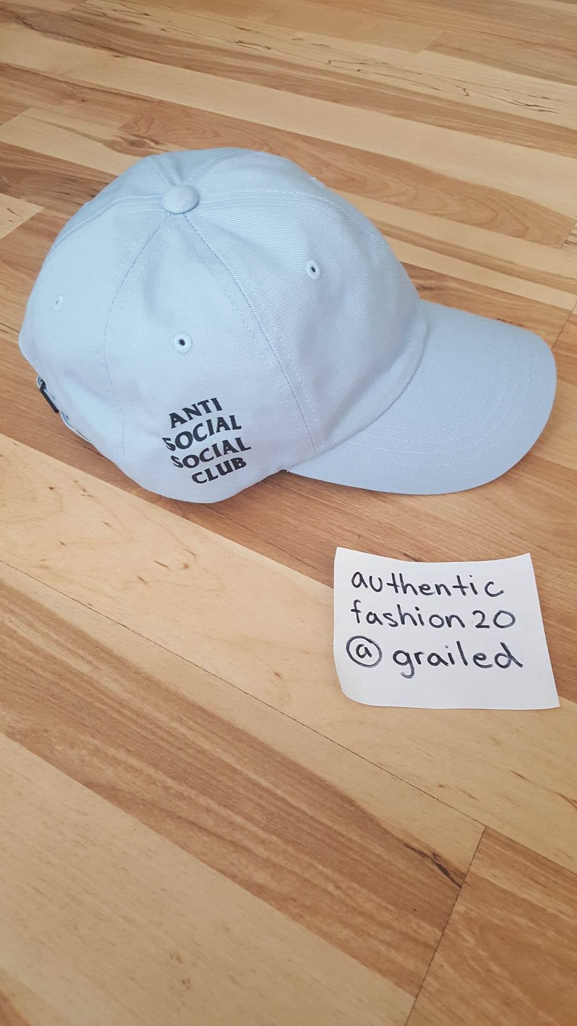 Anti Social Social Club Baby Blue Cap Baby Blue Anti Social Social Club Hat NWOT | eBay main image 4