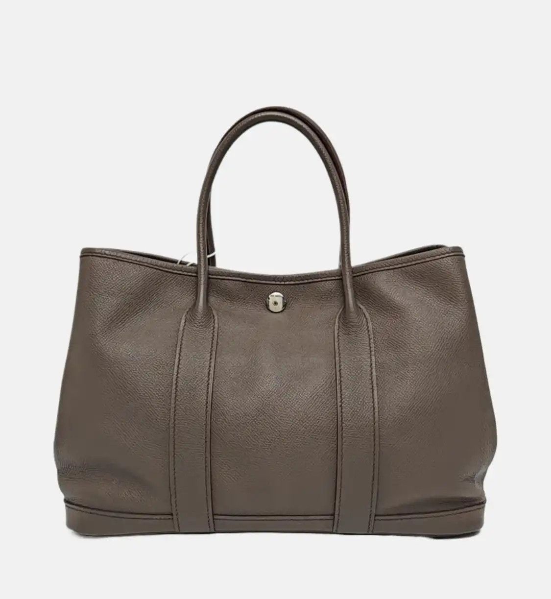 Hermes Hermes Garden Party Etain Negondacowhide leather handbag silver hardware A Size ONE SIZE - 5 Thumbnail