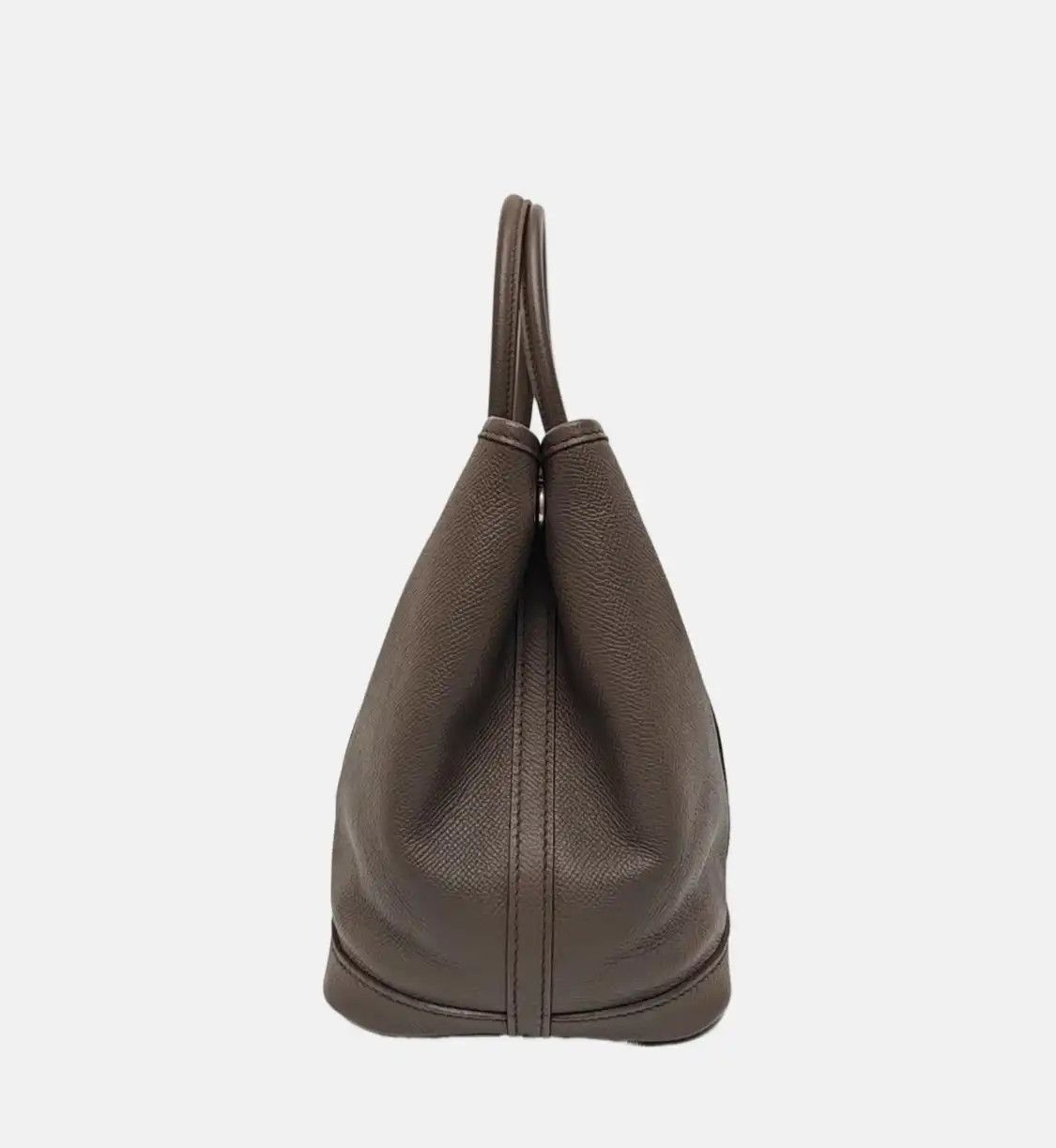 Hermes Hermes Garden Party Etain Negondacowhide leather handbag silver hardware A Size ONE SIZE - 3 Thumbnail