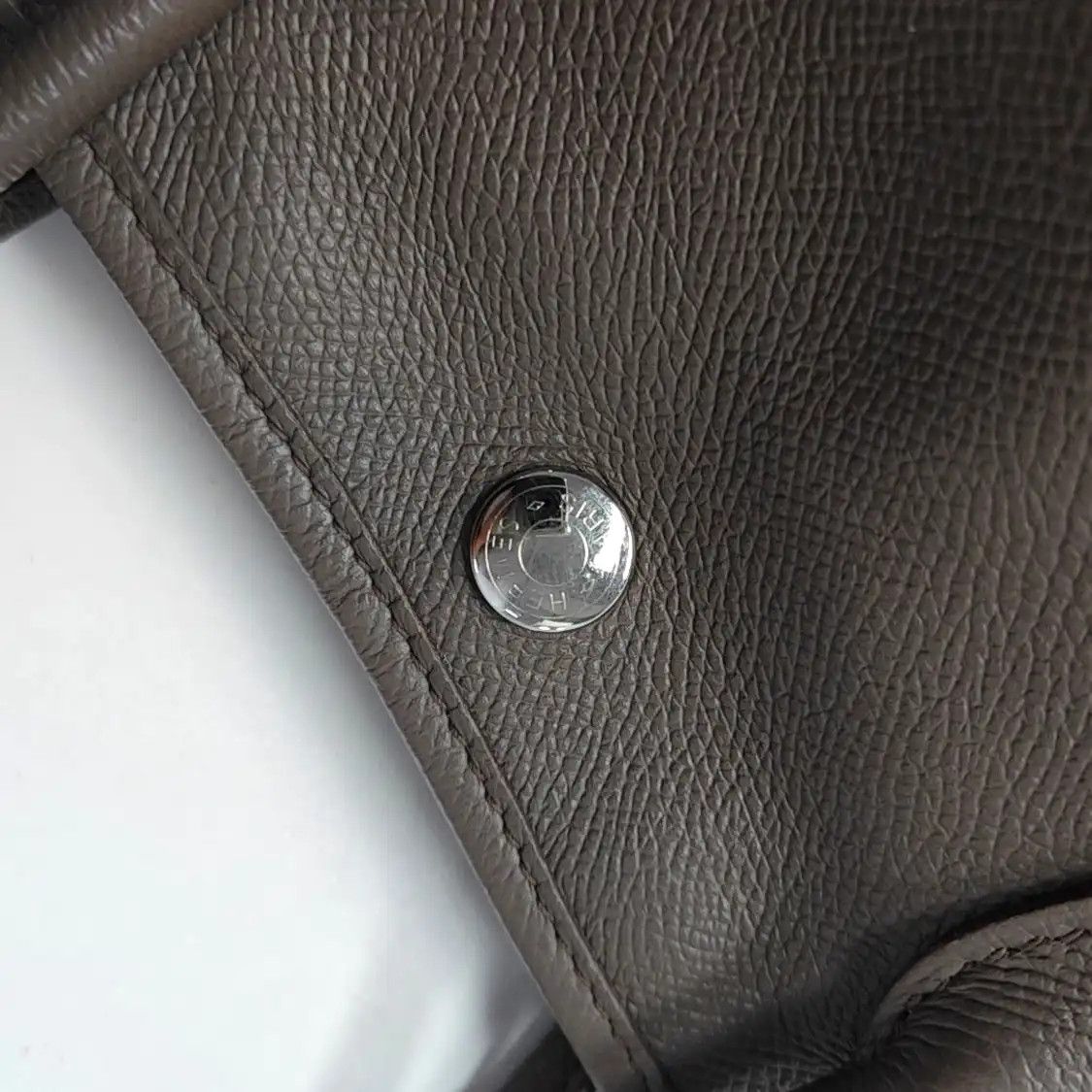 Hermes Hermes Garden Party Etain Negondacowhide leather handbag silver hardware A Size ONE SIZE - 9 Thumbnail