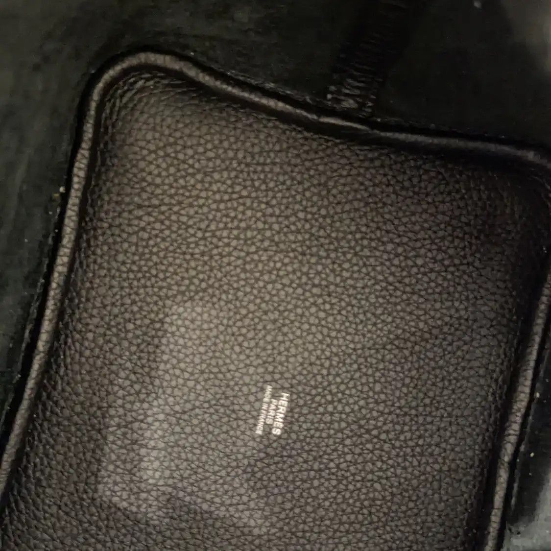 Hermes Hermes Picotin Lock 22 black Clemence cowhide leather picotin handbag silver har Size ONE SIZE - 6 Thumbnail