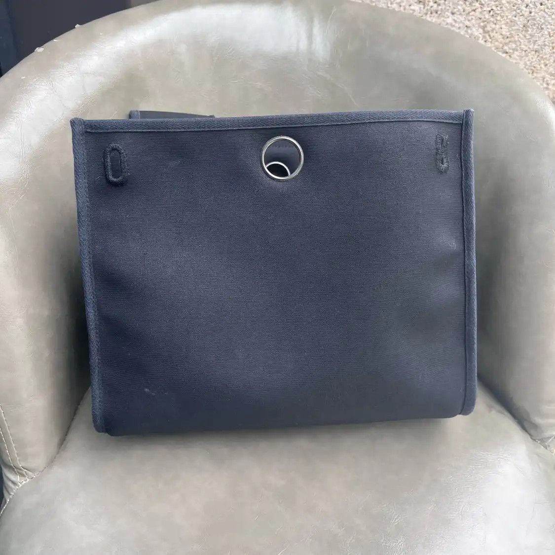 Hermes Hermes Herbag beige coated canvas backpack silver hardware medium vintage editio Size ONE SIZE - 10 Thumbnail