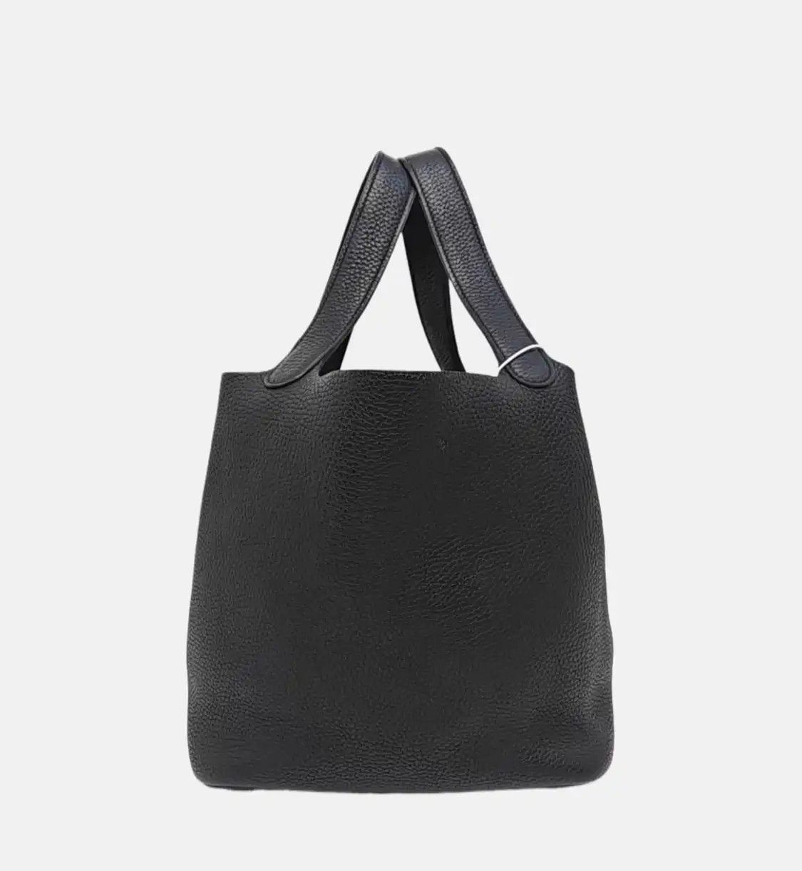 Hermes Hermes Picotin Lock 22 black Clemence cowhide leather picotin handbag gold hardw Size ONE SIZE - 4 Thumbnail