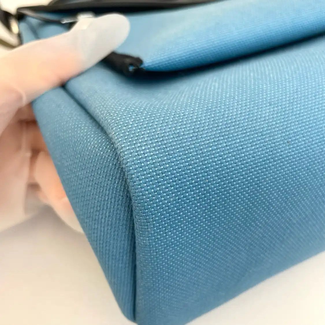 Hermes Hermes Herbag 31 new denim blue canvas shoulder bag silver hardware W sub-pocket Size ONE SIZE - 11 Thumbnail