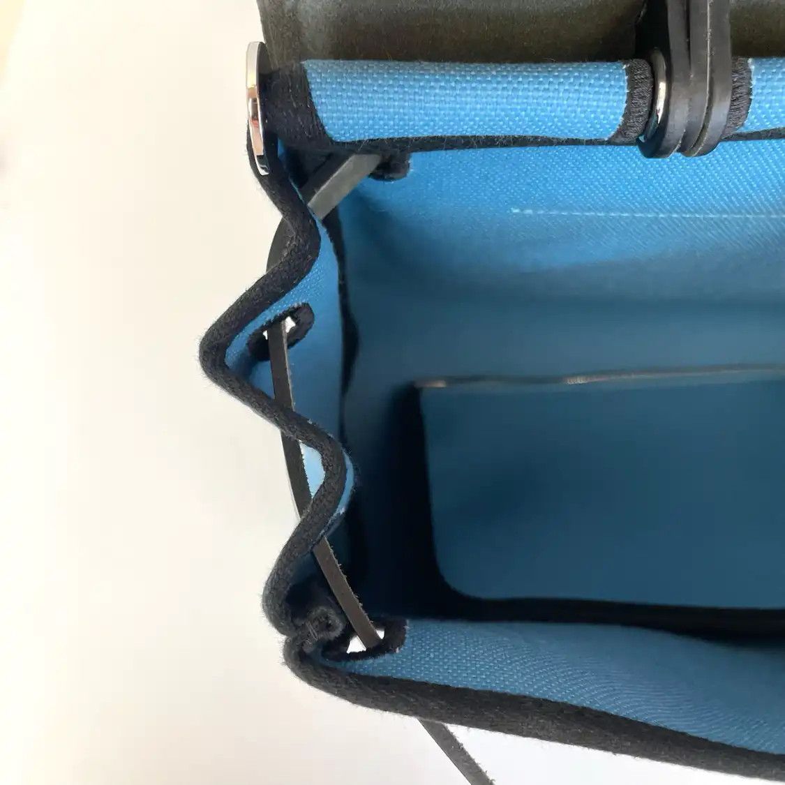 Hermes Hermes Herbag 31 new denim blue canvas shoulder bag silver hardware W sub-pocket Size ONE SIZE - 10 Thumbnail