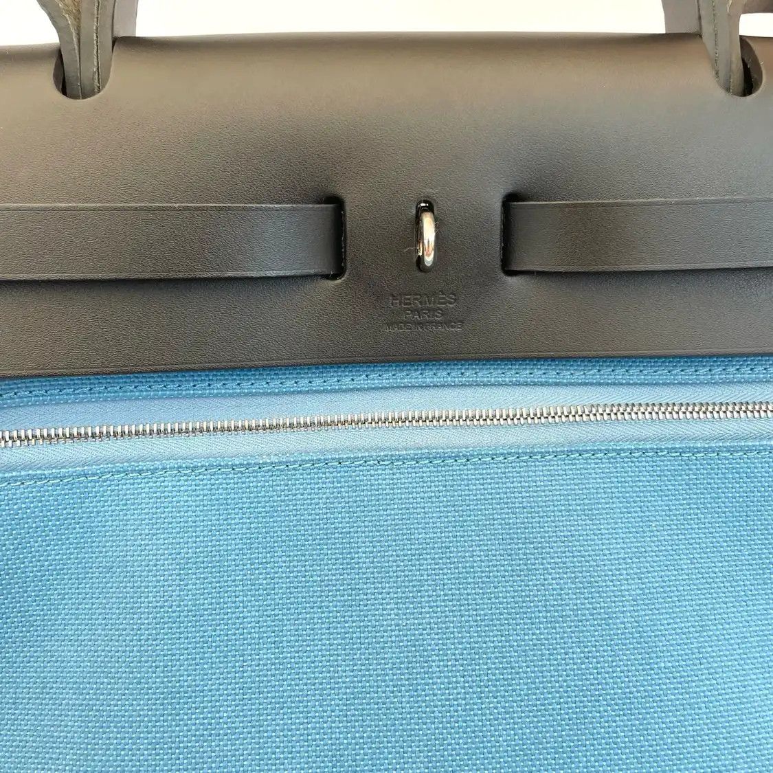 Hermes Hermes Herbag 31 new denim blue canvas shoulder bag silver hardware W sub-pocket Size ONE SIZE - 7 Thumbnail