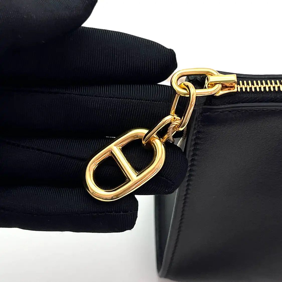 Hermes Hermes Zipengo black Evercalf cowhide leather clutch gold hardware G Size ONE SIZE - 8 Thumbnail