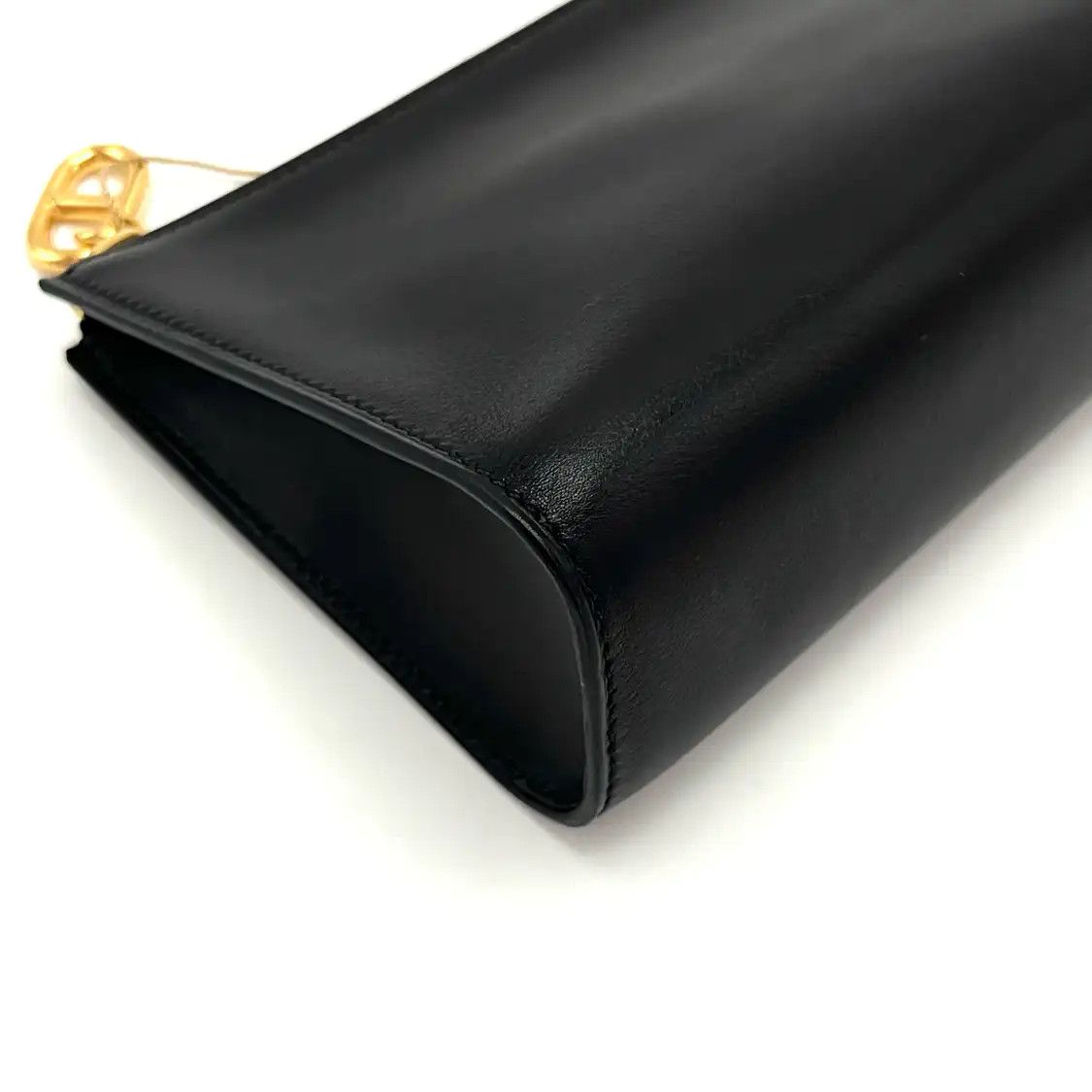 Hermes Hermes Zipengo black Evercalf cowhide leather clutch gold hardware G Size ONE SIZE - 7 Thumbnail