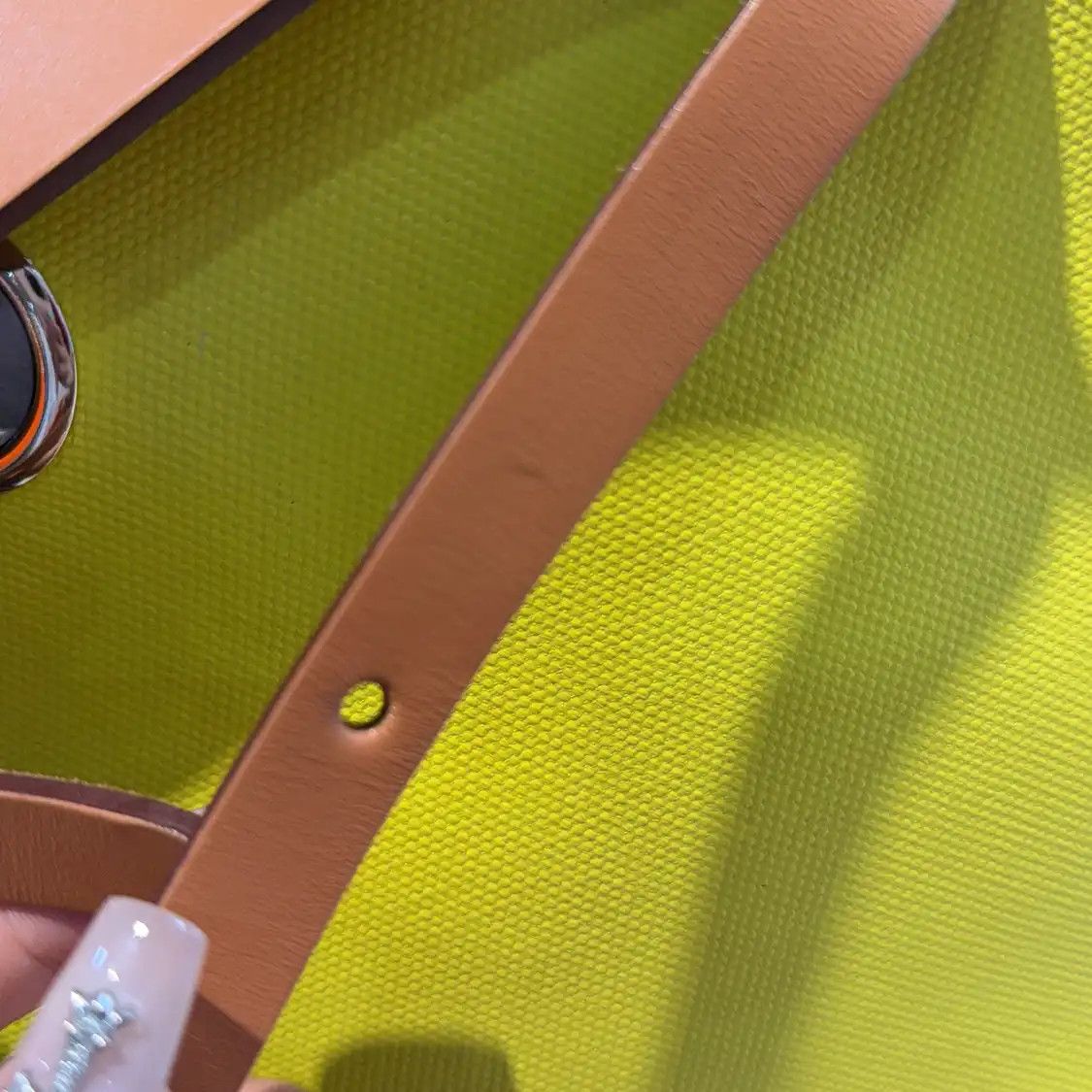 Hermes Hermes Herbag candy yellow coated canvas handbag silver hardware B Size ONE SIZE - 7 Thumbnail