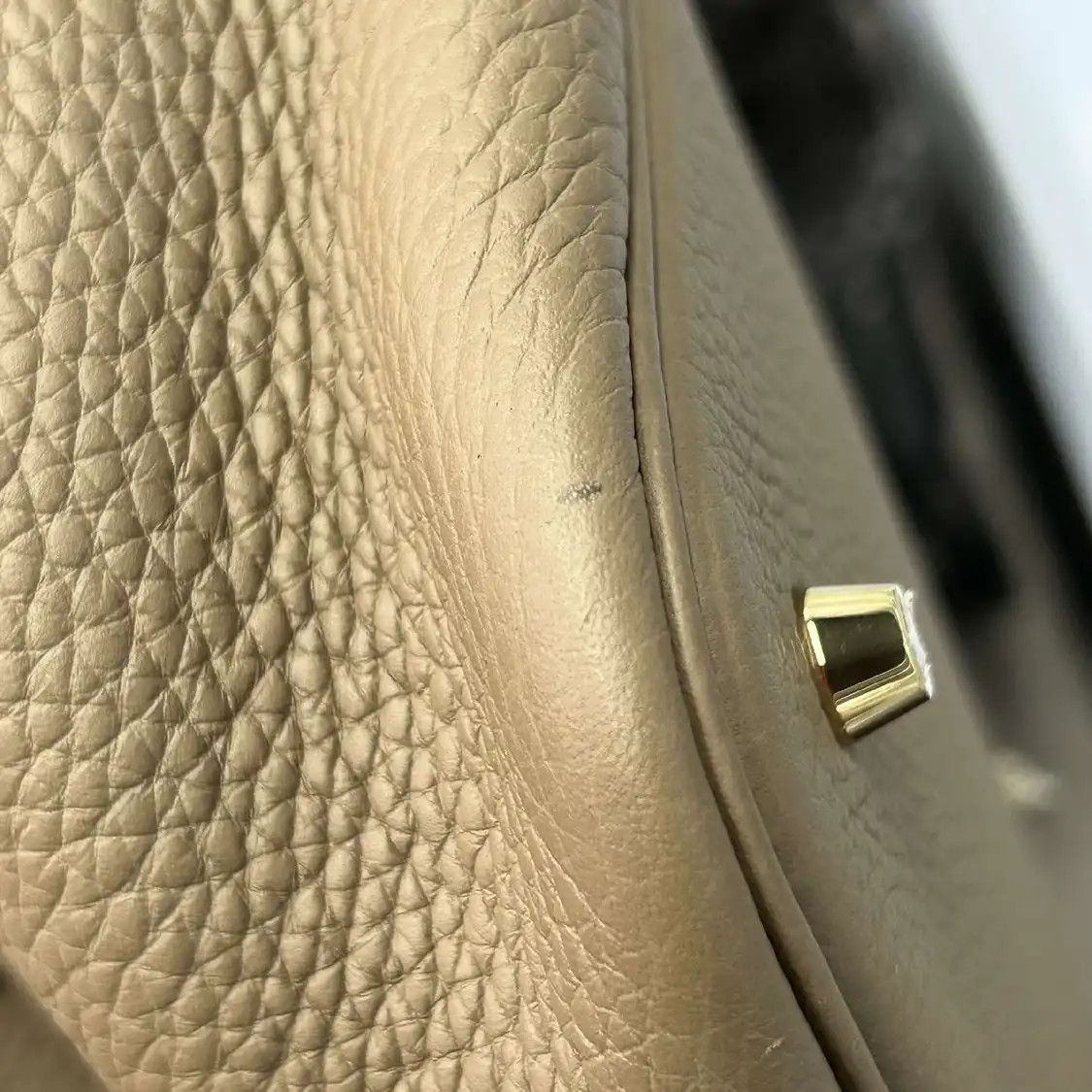 Hermes Hermes Picotin Lock 22 Etoupe Clemence cowhide leather picotin handbag gold hard Size ONE SIZE - 7 Thumbnail